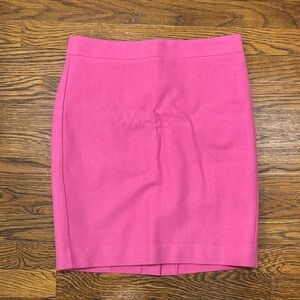 J. Crew Hot Pink Pencil Skirt
